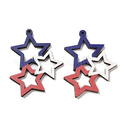 Большие деревянные подвески WOOD-D028-01T-1