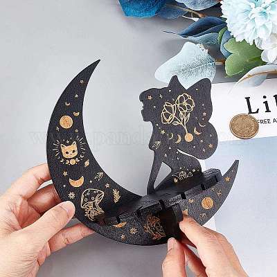 Держатели маятника для биолокации из древесины тополя AJEW-WH0377-008-1