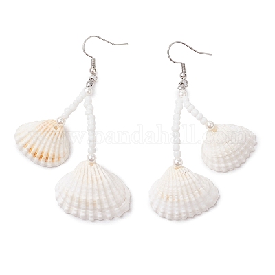 Серьги-подвески из хирургической нержавеющей стали 316 EJEW-TA00613-1