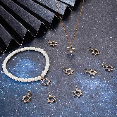 Латунные микропаве прозрачные кубические циркониевые подвески KK-BBC0007-25-1