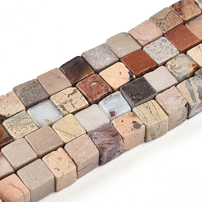 Натуральные бусины из аква терра яшмы G-T140-43A-1