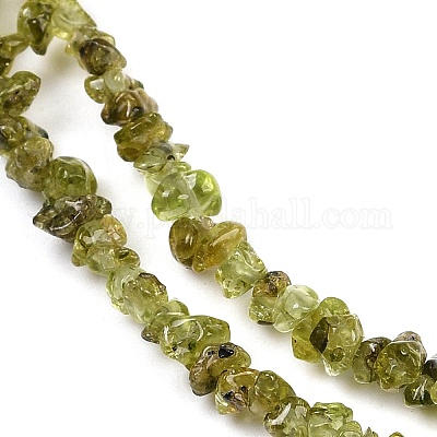Природный перидот бисер нитей G-P332-48-02-1