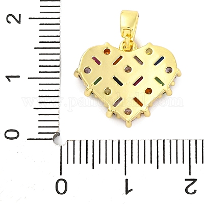 Латунные микро проложить кубического циркония подвески KK-A232-03G-1