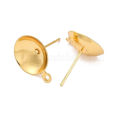 Фурнитура для сережек-гвоздиков из нержавеющей стали 304 STAS-S151-01G-H-1