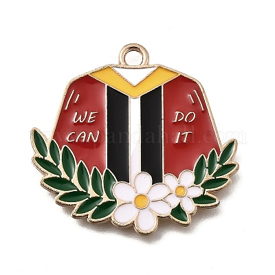 Подвески из эмали и сплава ENAM-D302-02KCG-03B-1