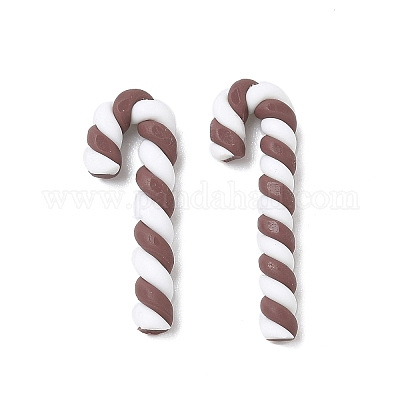 Рождественские бусины из полимерной глины ручной работы CLAY-P005-03A-04-1