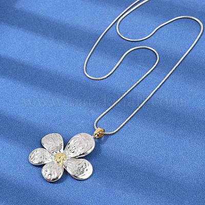 Двухцветные подвески из нержавеющей стали 304 для женщин NJEW-S445-01E-GP-1