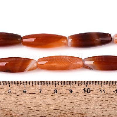 Натуральные полосатые агатовые / полосатые агатовые бусинки G-S280-10E-1