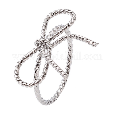 Латунные кольца для пальцев с покрытием стойки RJEW-H224-02P-1