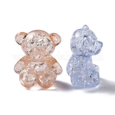 Прозрачные акриловые бусины с кракелем&nbsp;OACR-G033-05D-1