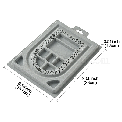 Пластиковые флокированные дизайнерские доски из бисера ODIS-YW0001-02-1
