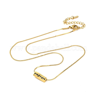 Ионное покрытие (ip) 304 нержавеющая сталь серпантинные цепочки ожерелья NJEW-K255-33G-1