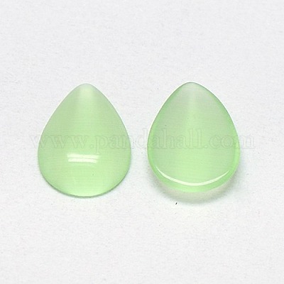 Кабошоны кошачьего глаза CE-J001-10x14mm-25-1