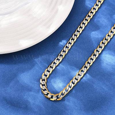 6 мм кубинские звенья цепи из нержавеющей стали 304 для женщин NJEW-G177-01GP-1