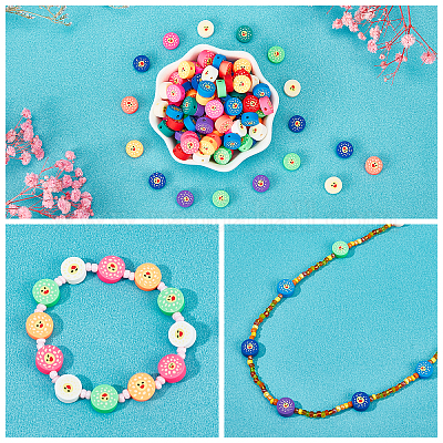 Wholesale Nbeads 5 Strands Handmade Polymer Clay Beads Strands