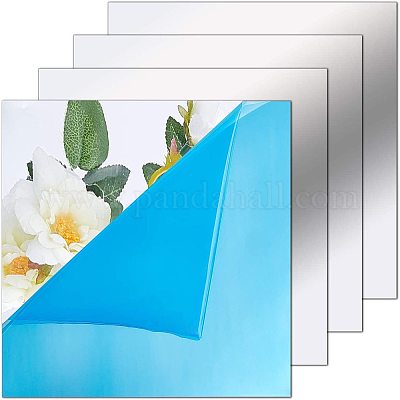 Buy Mirror Sheets Self Sticking, 16pcs Mirror Tile Wall Stickers