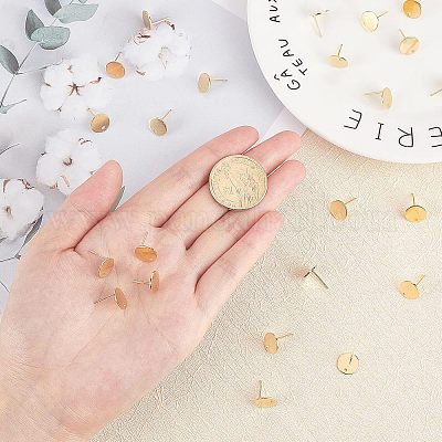 Фурнитура для сережек-гвоздиков из нержавеющей стали 304 STAS-UN0016-76G-1