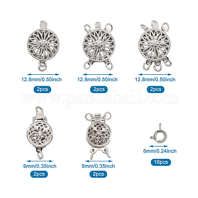 28 шт. 6 стильные латунные застежки для коробок FIND-TA0001-53-1