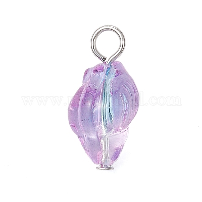 Прозрачные стеклянные подвески с распылителем краски PALLOY-JF03689-02-1