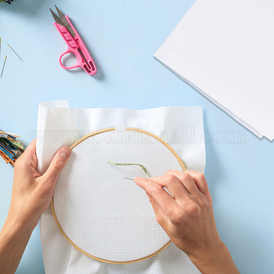 Ткань для вышивки крестиком из хлопка плотностью 14 карат. DIY-WH0021-13A-1