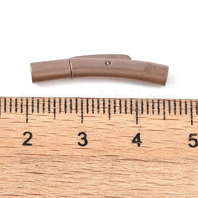 Ионное покрытие (ip) колонна 304 нержавеющая сталь байонетные застежки для ожерелий STAS-O035-05RG-01-1