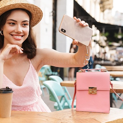 Мобильные ремни из сплава и акрила HJEW-GO00063-1