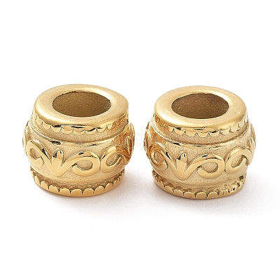 Ионное покрытие (IP) 304 нержавеющая сталь европейские бусины STAS-Z015-26G-1