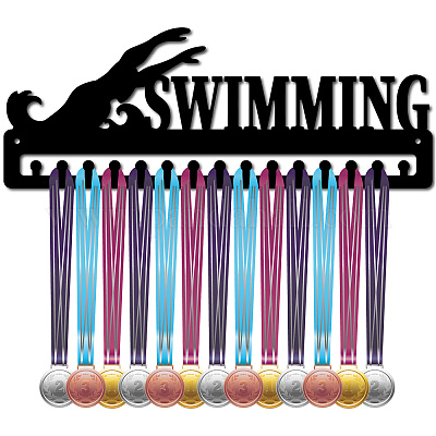Support de mur d'affichage de support de cintre de médaille de fer de mode&nbsp;ODIS-WH0069-003-1