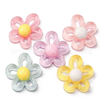 Непрозрачные и прозрачные кабошоны из смолы CRES-Q012-04E-1