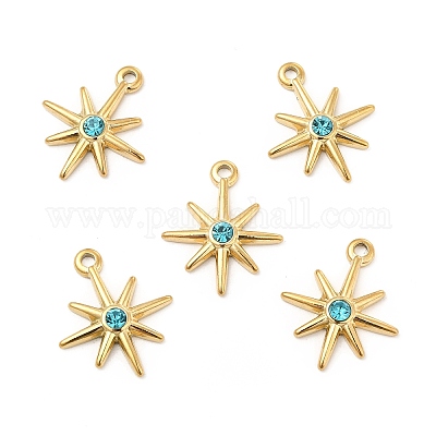 Вакуумное покрытие pvd нержавеющая сталь 201 с подвесками из стразов STAS-J401-VC943-1