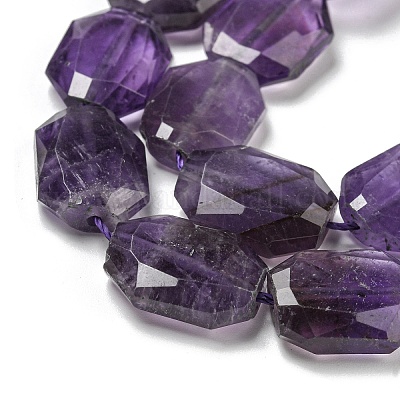 Natürlichen Amethyst Perlen Stränge&nbsp;G-P544-B06-01-1