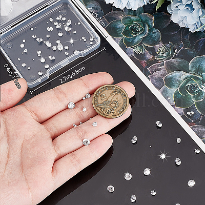 100 шт. 5 стиля кубических циркониевых кабошонов в форме бриллианта класса ААА ZIRC-BBC0002-98-1