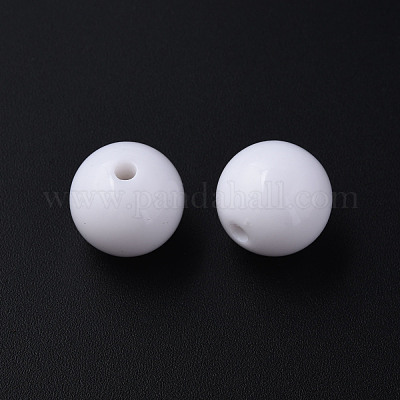 Непрозрачные акриловые бусины X-MACR-S370-C16mm-01-1