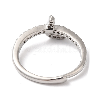 Стойка с покрытием из латуни с кубическим цирконием и арабскими буквами RJEW-S407-10P-10-1