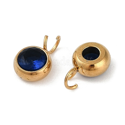 Ионное покрытие (ip) 304 нержавеющая сталь микропаве кубический цирконий подвески STAS-Z094-02G-08-1