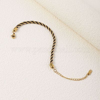 Браслеты из витого нейлонового шнура для женщин BJEW-V007-01G-04-1