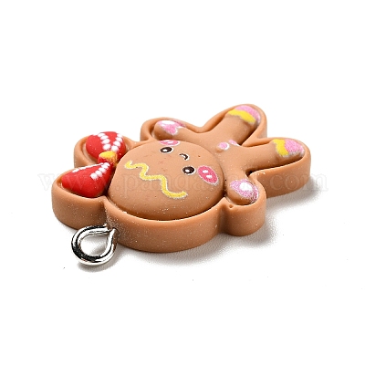 Рождественские подвески из непрозрачной смолы RESI-G043-B09-1