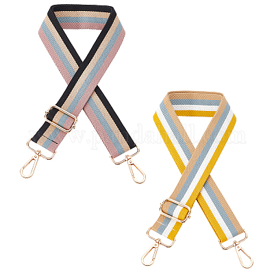 Shop SUPERFINDINGS Wide Shoulder Strap Stripe Pattern Adjustable