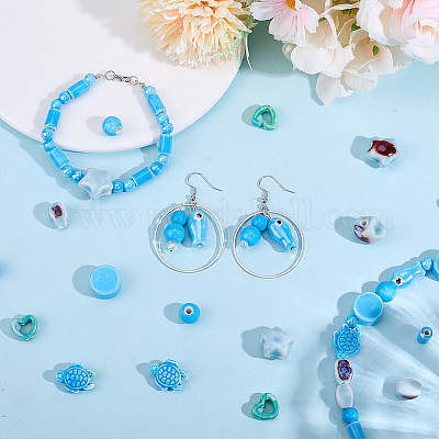 Наборы фарфоровых бусин ручной работы PORC-DR0001-01B-1