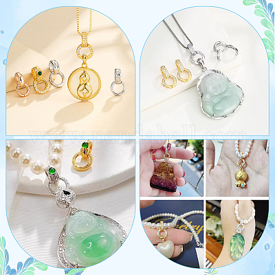 4 шт. 4 стиля латунные с кубическим цирконием подвески KK-AR0001-84-1