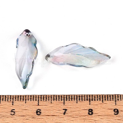 Подвески из прозрачного стекла с росписью для запекания DGLA-N014-02E-1