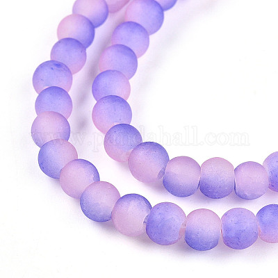 Стеклянные бусины кракле X1-GLAA-N009-4mm-08-1