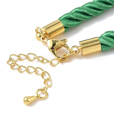 Изготовление ожерелья из нейлонового витого шнура толщиной 5 мм FIND-G096-01G-14-1