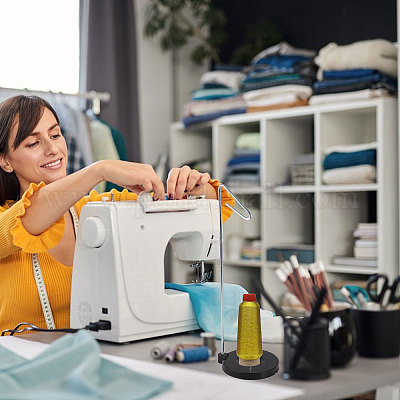 2 комплект пластиковых и нержавеющих стальных и железных регулируемых стоек для шпульки нити для вышивания DIY-FG0004-83-1