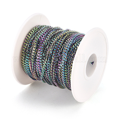 Ионное покрытие (ip) 304 нержавеющая сталь витые цепи CHS-D028-03M-B01-1