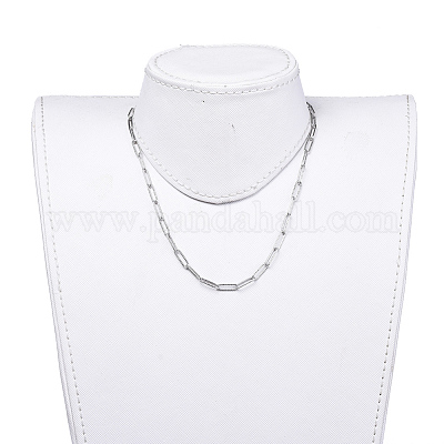 Не тускнеющие текстурированные цепочки-скрепки из нержавеющей стали 304 NJEW-JN02742-1