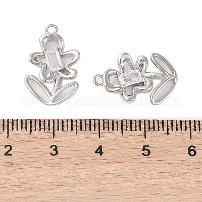 Латунь стекло кулоны KK-N254-50A-P-1