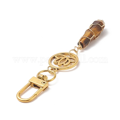 Подвеска в виде пули из драгоценных камней HJEW-JM00942-1