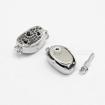 Застежки латунные коробки KK-G323-05A-P-NR-1