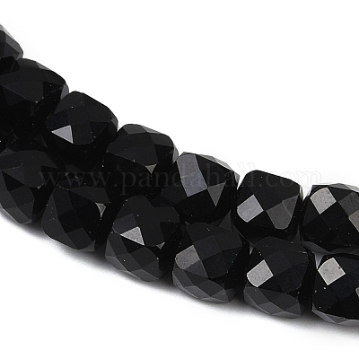 Натуральный черный обсидиан бисер пряди G-H078-C35-6mm-1